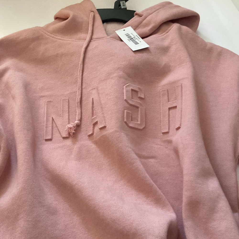 NASH Pink Hoodie with Embossed NASH Logo